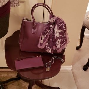 NWOT Vegan Fall Purple Handbag